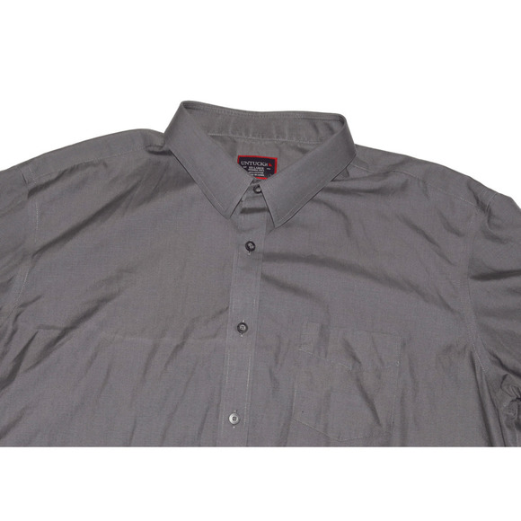 UNTUCKit Wrinkle Free Men's Long Sleeve Button Front Gray Shirt Size 2XL - Picture 4 of 8